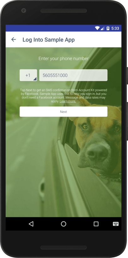 Account Kit_phone number login_1