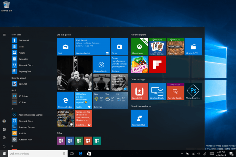 Microsoft’s new Windows 10 beta brings Windows Ink, a better Start Menu, and more