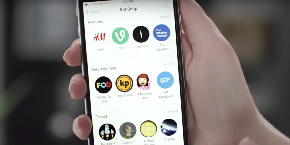 Kik beats Facebook to launching a bot store