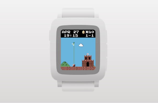 photo of Step-counting app for Pebble smartwatch drops you into a game of ‘Super Mario Bros.’ image