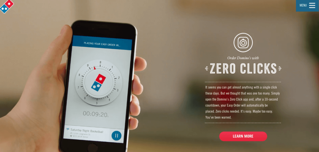 Domino’s Zero Click pizza ordering app is a butt dialer’s nightmare