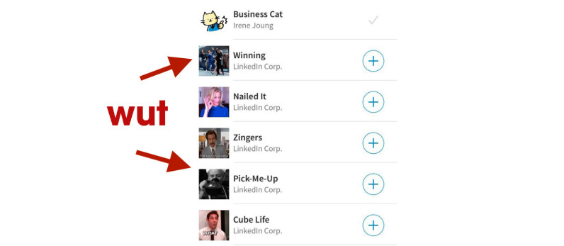 photo of LinkedIn’s chat stickers and GIFs are still (unsurprisingly) absolutely terrible image