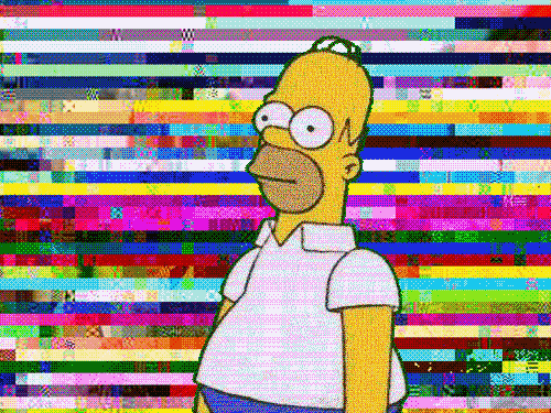 online, simpsons, gif