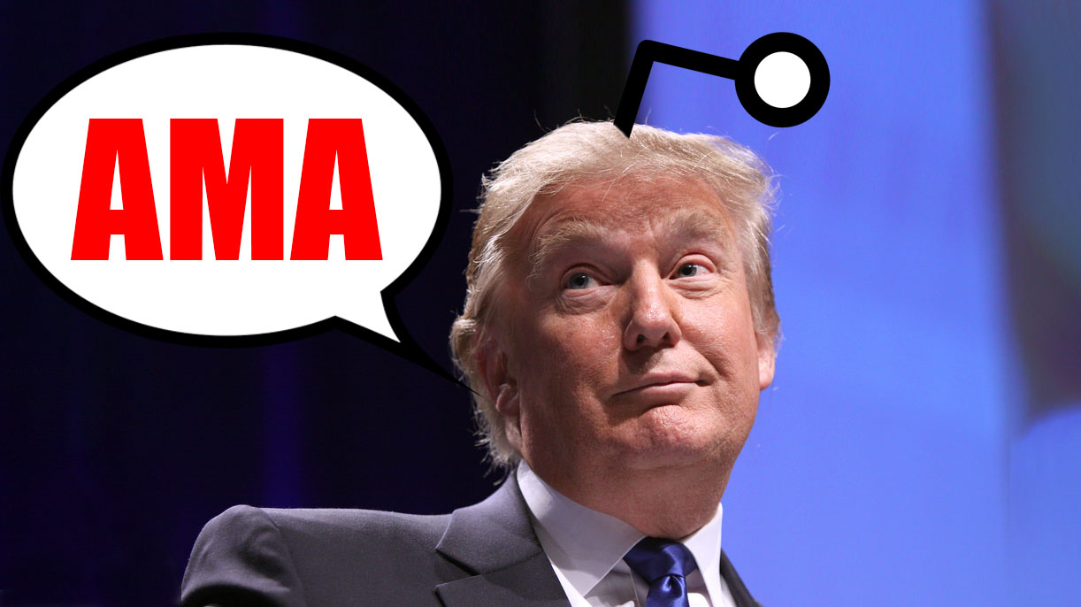 Donald Trump is hosting a Reddit AMA this week
