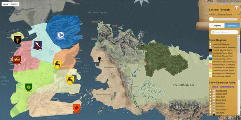 Discover the Game of Thrones universe with this handy interactive map