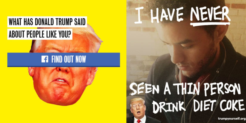 Team Clinton launches selfie filters to ridicule Trump