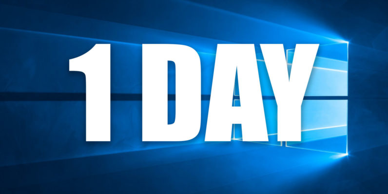 You have 1 day left to not be dumb and upgrade to Windows 10