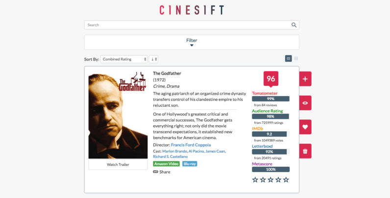 You’ll never have to worry about picking a movie with this awesome film database