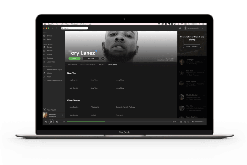photo of Spotify added a ‘Concerts’ tab to artist pages so you can actually listen to live music image