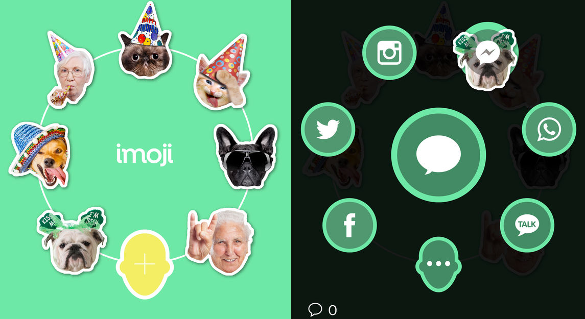 Imoji Lets You Share Custom Stickers to Twitter Facebook