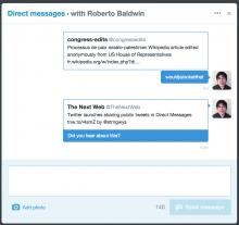 twitter dms 220x207 Twitter launches sharing public tweets in Direct Messages