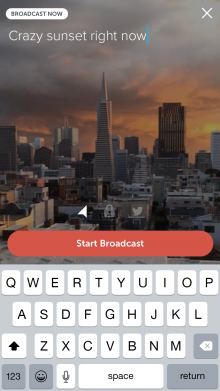 ss prebroadcast 220x391 Twitter launches Periscope, its live video streaming Meerkat competitor