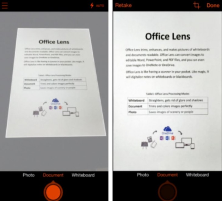 Office Lens 2 730x660 Microsofts Lens app that converts paper files into editable documents comes to iOS and Android