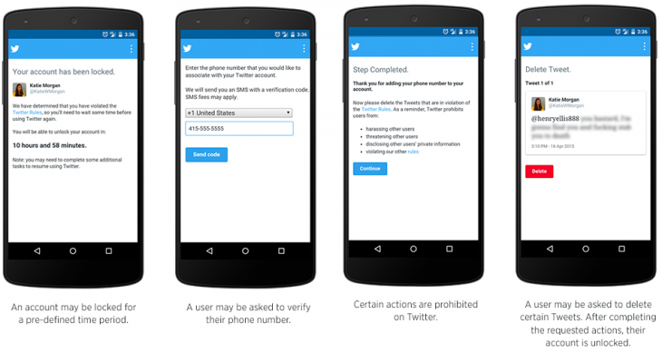 Twitter security 730x389 Twitters new anti abuse measures speed up action against harmful users