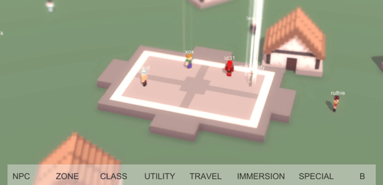 An early GIF showing AI characters jumping in