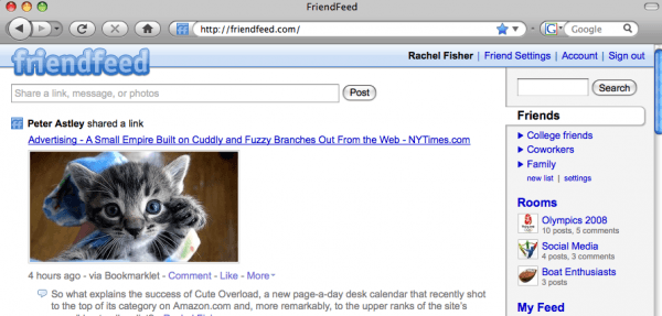 FriendFeed: Years ahead of its time in 2009