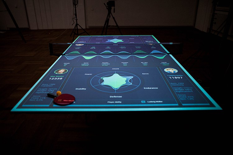 interactive table tennis