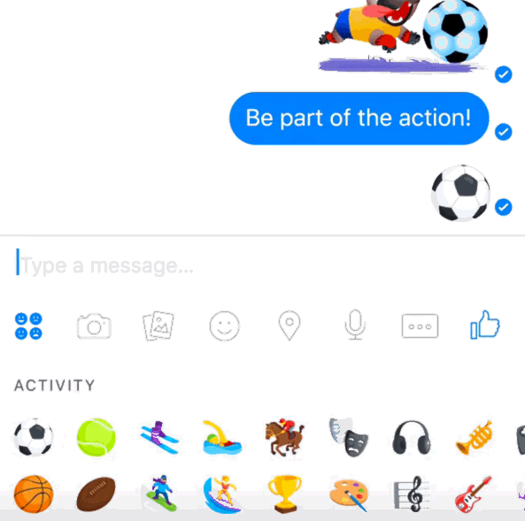 Facebook Messenger Secret Soccer Game