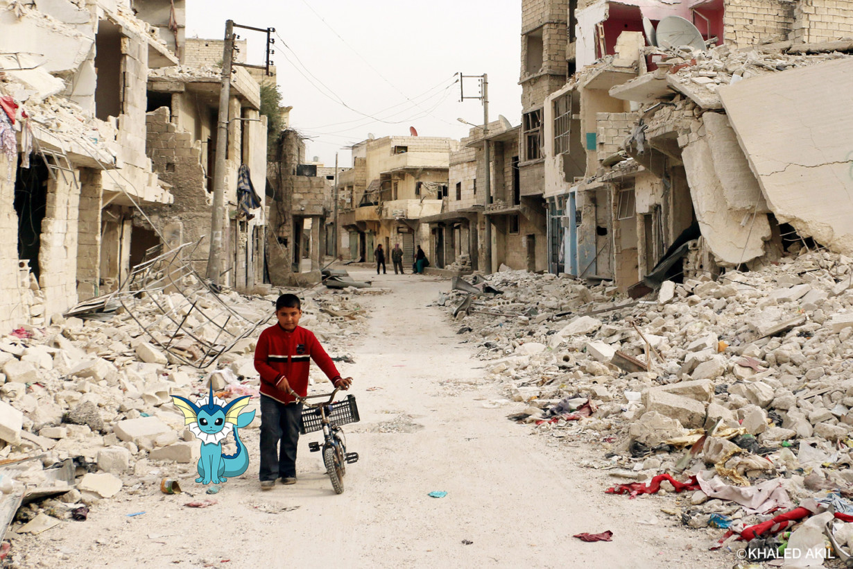 Artist uses Pokémon Go to detail life in war-torn Syria1230 x 820