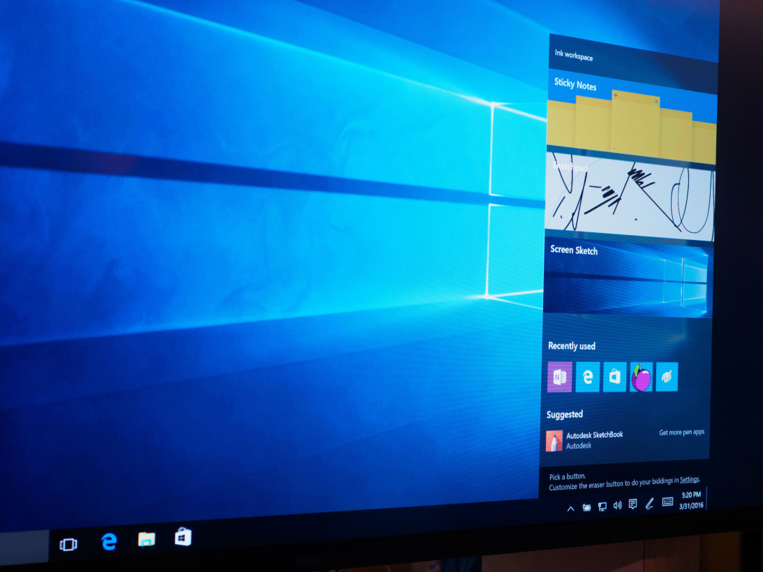 Windows 10 Ink Platform Build 2016