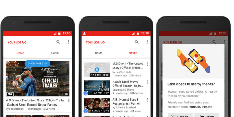 Google announces YouTube Go for video junkies on a data budget