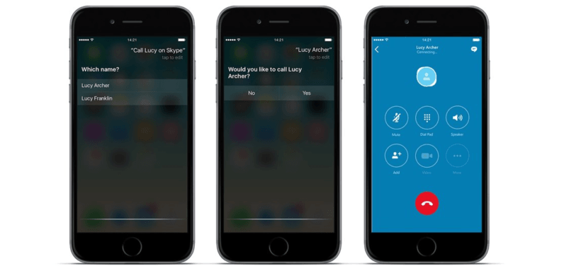 Skype update uses Siri to complete calls without opening the app