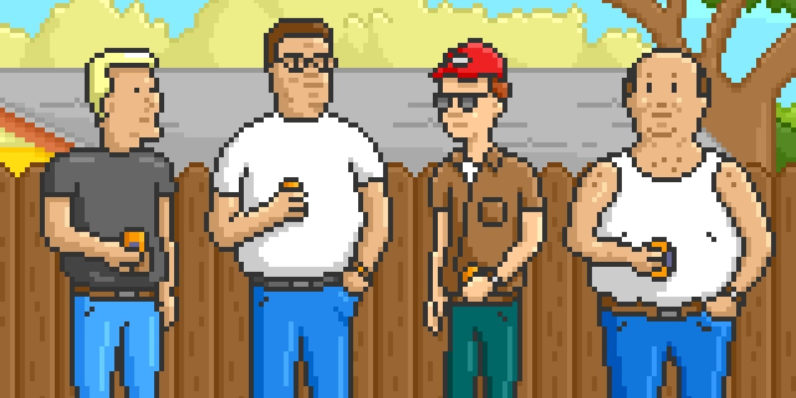King of the Hill intro gets the pixel art treatment, and it’s glorious