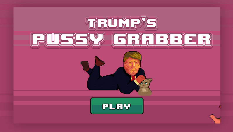 Trump parody game lets you grab them by the pussy, but not quite literally