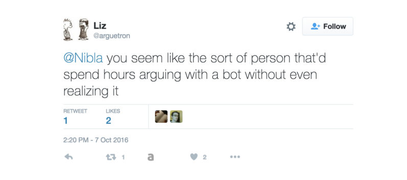 ‘Arguetron’ is a bot with a simple mission: Slaying Twitter blowhards