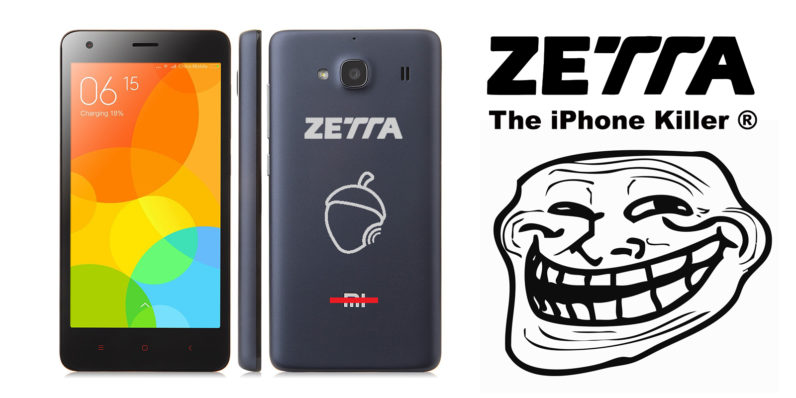 Spanish phonemaker Zetta is selling rebranded Xiaomi phones as its own ‘iPhone killer’