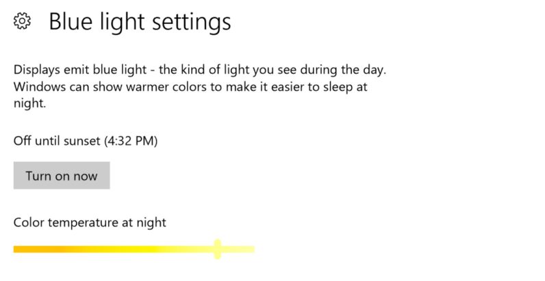 Windows 10 gets a blue light filter, emoji shortcut, and more in huge Insider update
