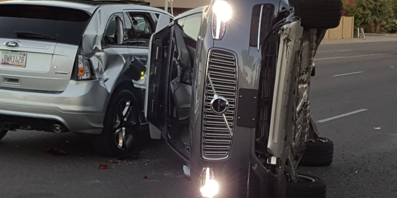 photo of Uber halts self-driving trials in Arizona after test car crash image